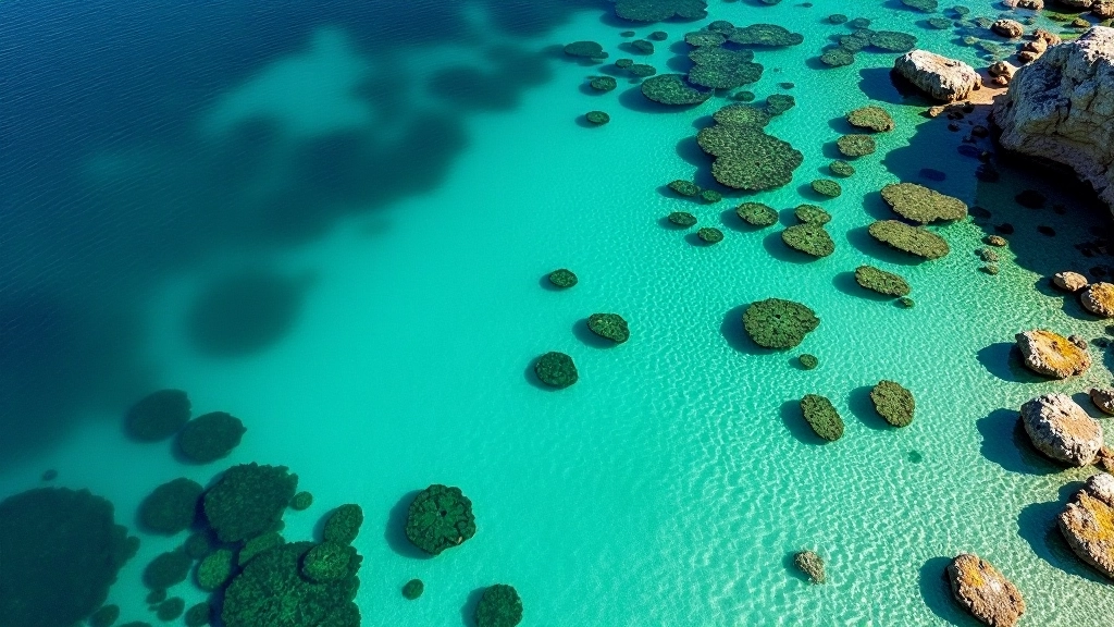 Exploración de pozas de marea con agua cristalina